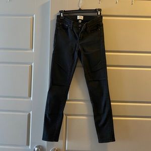 J Crew Black Denim Jeans Toothpick Size 24